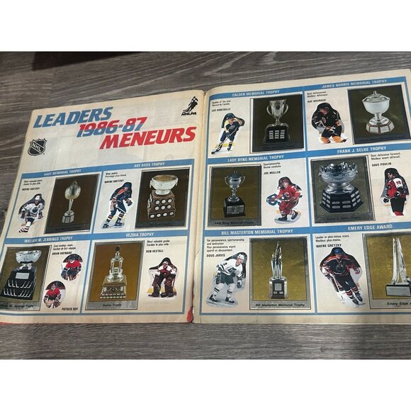 Hockey '87 Sticker Album Panini NHL Yearbook Paperback - Picture 10 of 12